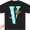 Pop Smoke Vlone T-Shirt Big Letter Print For