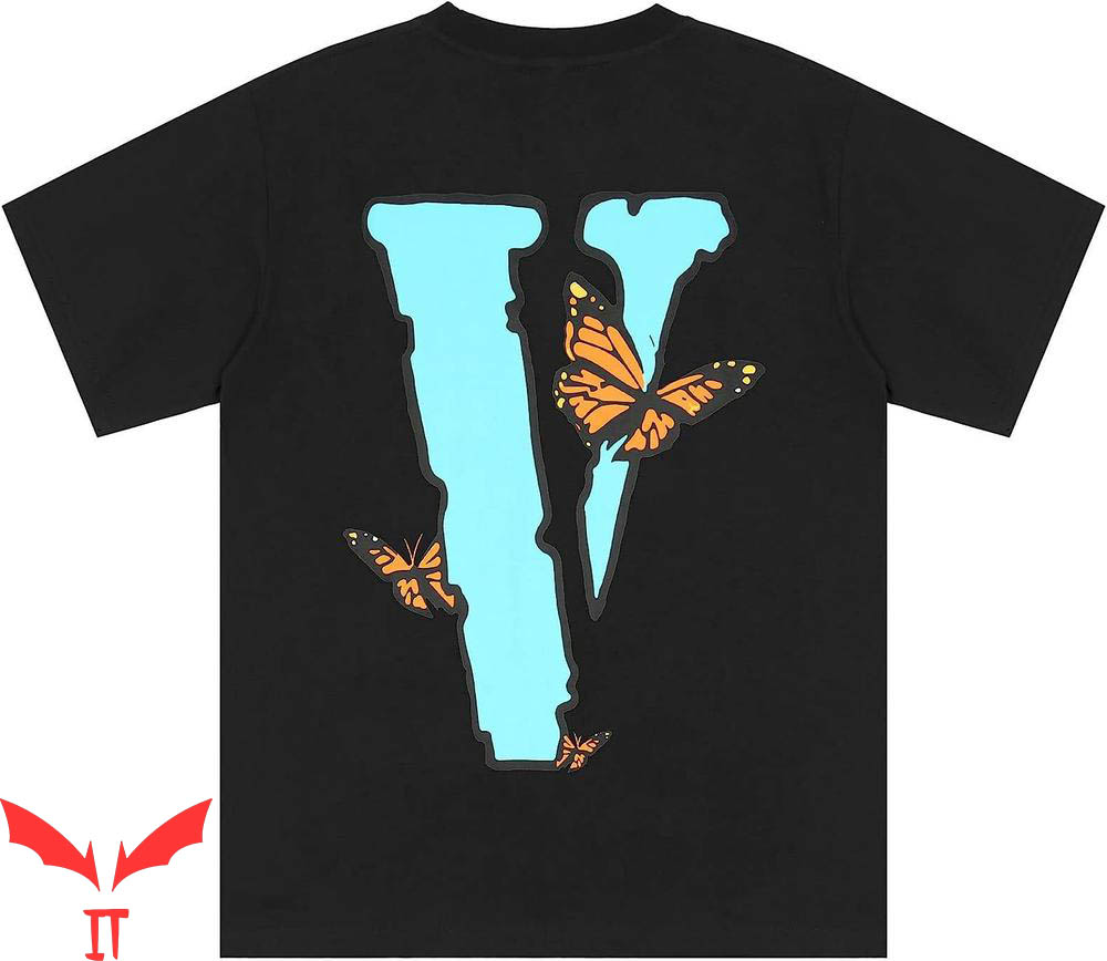 Pop Smoke Vlone T-Shirt Big Letter Print For Pop Smoke Vlone T-Shirt Big Letter Print For