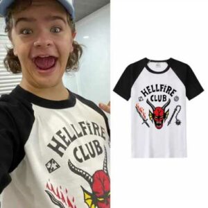 Preschool Club Raglan Baseball Strange Thing Kids Hellfire Shirt