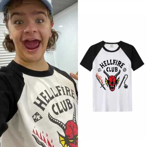 Preschool Club Raglan Baseball Strange Thing Kids Hellfire Shirt Preschool Club Raglan Baseball Strange Thing Kids Hellfire Shirt