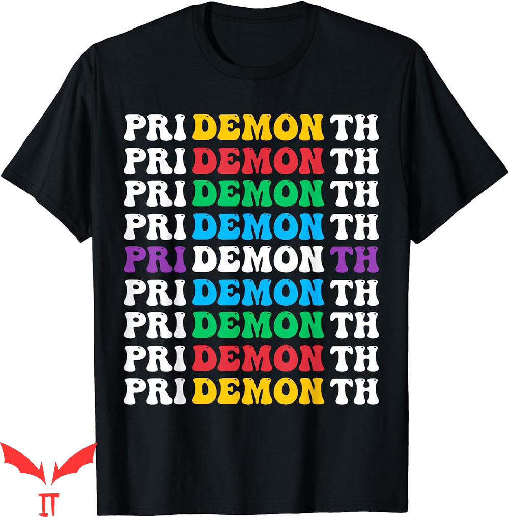 Pride Month Demon T-Shirt Colorful Gay Pride LGBT June Month Pride Month Demon T-Shirt Colorful Gay Pride LGBT June Month