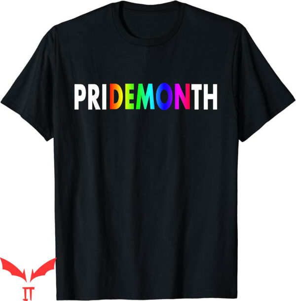 Pride Month Demon T-Shirt For Pride Month Festival Rainbow