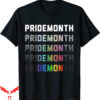 Pride Month Demon T-Shirt Funny Texts