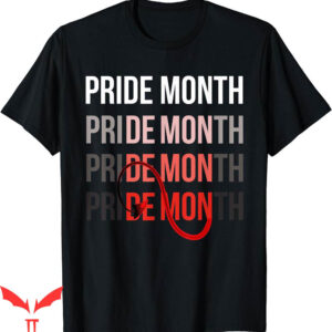 Pride Month Demon T-Shirt More Less Prejudice Funny LGBT