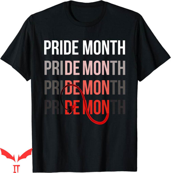 Pride Month Demon T-Shirt More Less Prejudice Funny LGBT