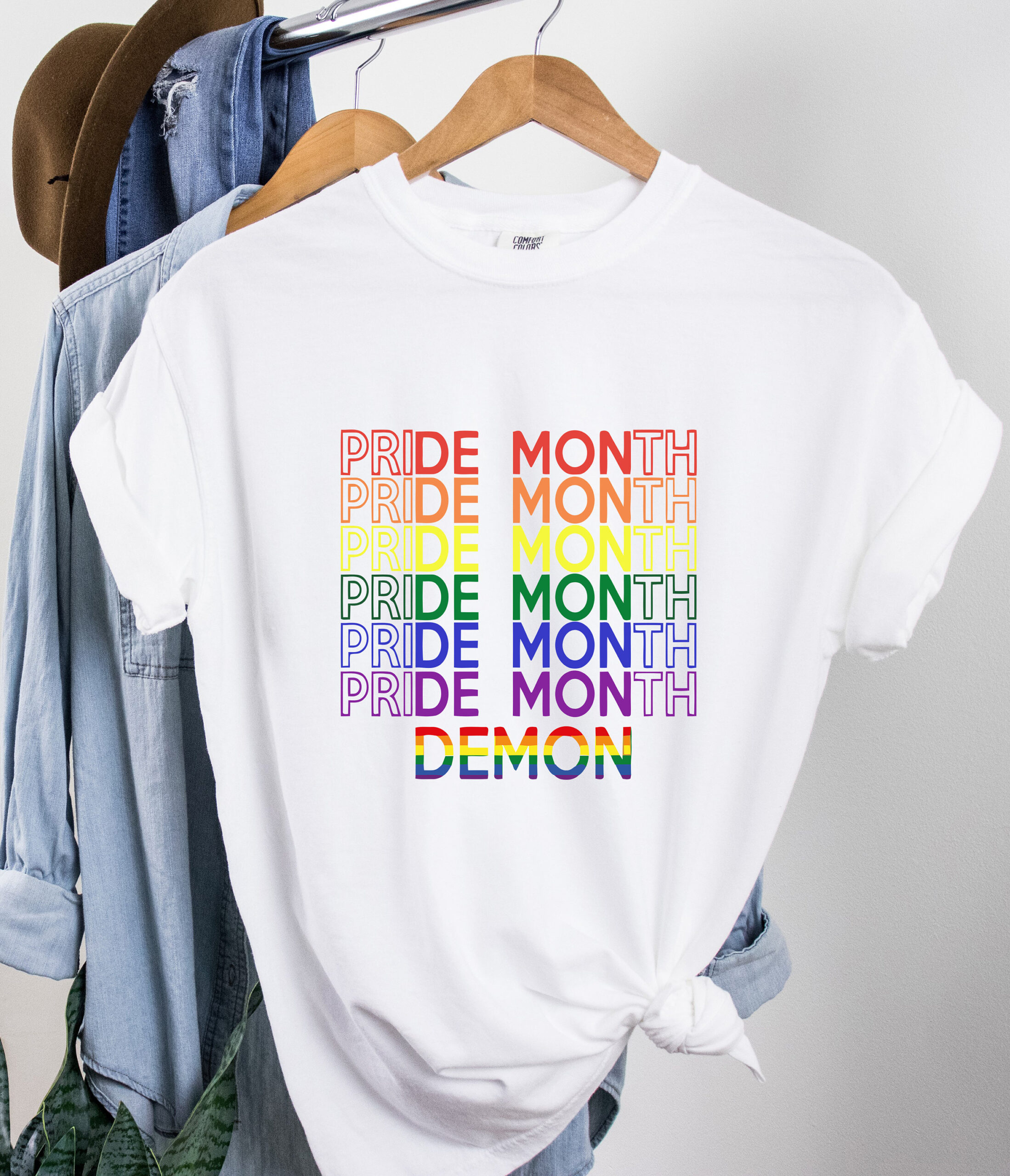 Pride Month Rainbow Demon Funny LGBT Shirt Pride Month Rainbow Demon Funny LGBT Shirt