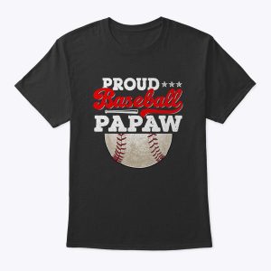 Proud Baseball Papaw Ball Vintage Father’s Day Game Day T-Shirt
