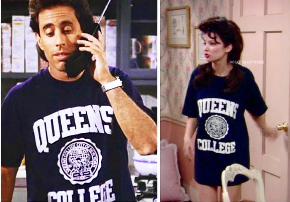 Queens College Jerry Seinfeld Vintage Classic T Shirt Swearshirt Queens College Jerry Seinfeld Vintage Classic T Shirt Swearshirt