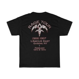 Queensryche 1986-87 Rage Tour L’Amour East NYC Feb 13th &amp 14th Custom Event Shirt