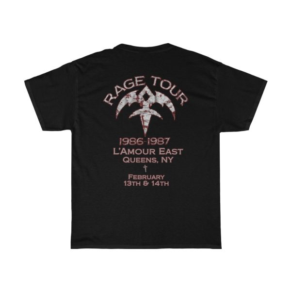 Queensryche 1986-87 Rage Tour L’Amour East NYC Feb 13th &amp 14th Custom Event Shirt