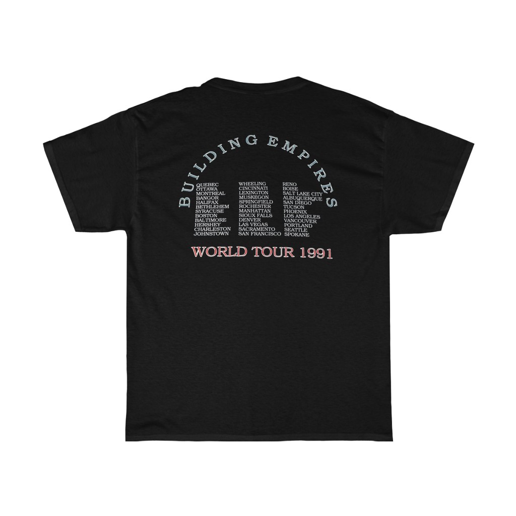 Queensryche 1991 Building Empires World Tour Shirt Queensryche 1991 Building Empires World Tour Shirt