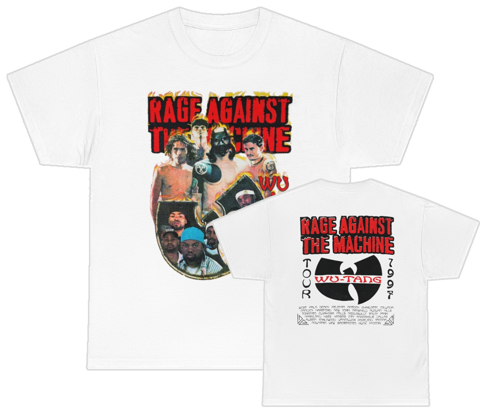 Rage Against The Machine Wu Tang Clan 1997 Tour Shirt Rage Against The Machine Wu Tang Clan 1997 Tour Shirt