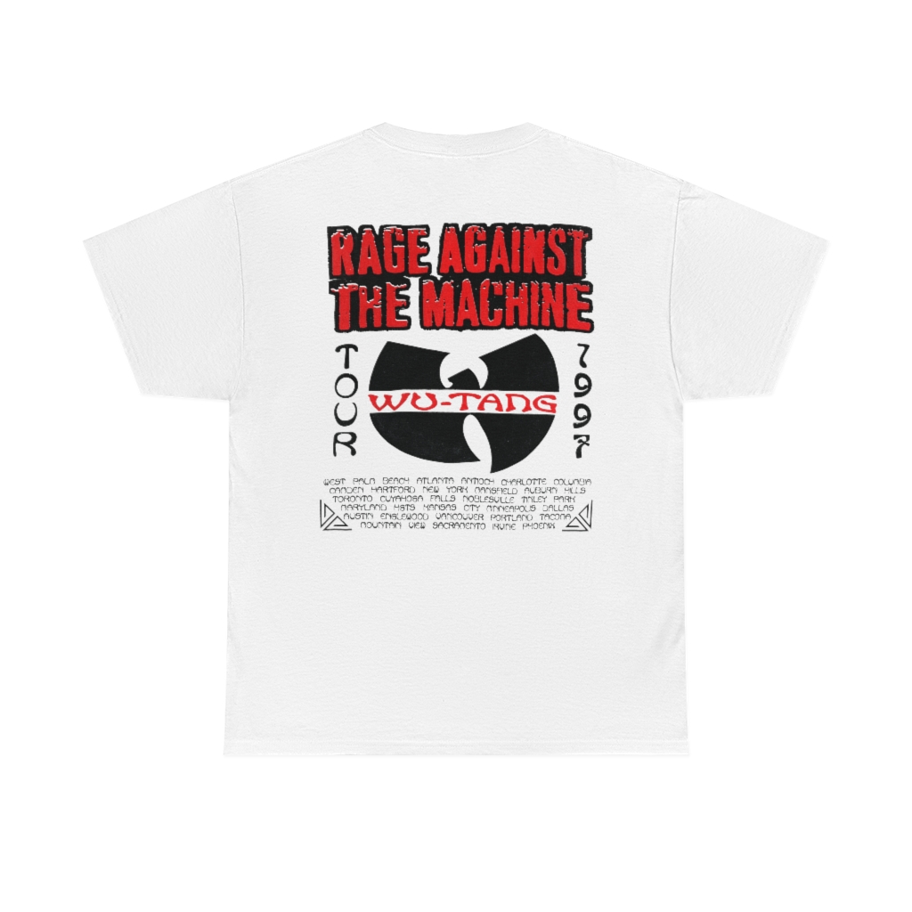 Rage Against The Machine Wu Tang Clan 1997 Tour Shirt Rage Against The Machine Wu Tang Clan 1997 Tour Shirt