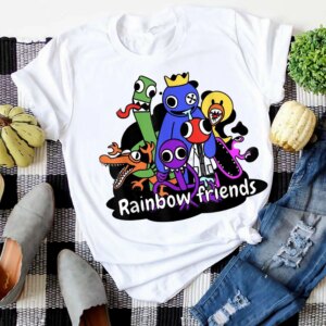 Rainbow Friends Blue Yellow Red Green Orange Shirt