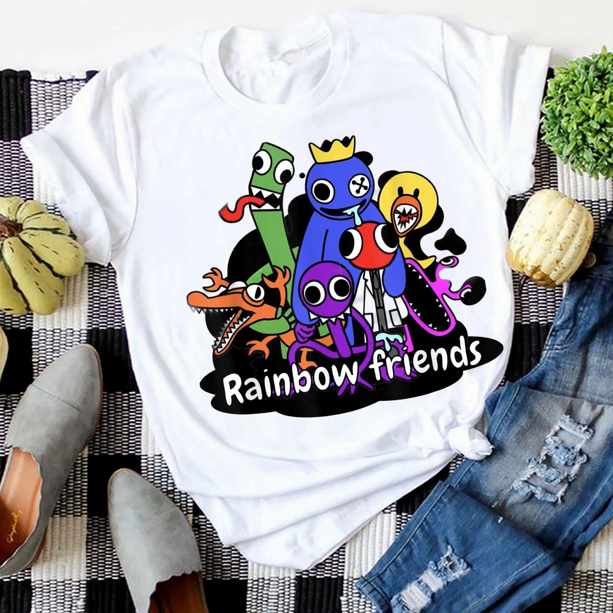 Rainbow Friends Blue Yellow Red Green Orange Shirt Rainbow Friends Blue Yellow Red Green Orange Shirt