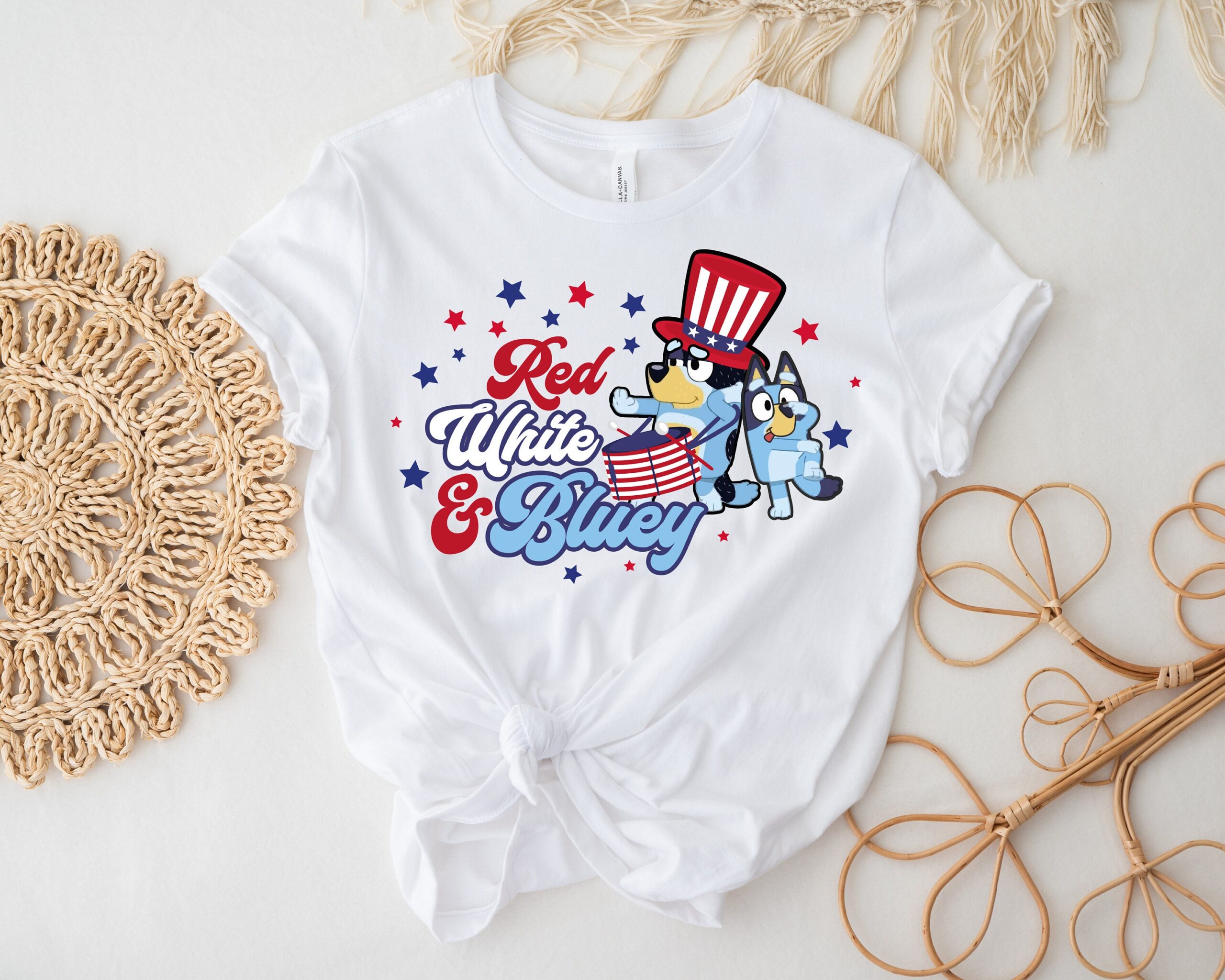Red White Bluey 4th July Independence Day American Flag Shirt Red White Bluey 4th July Independence Day American Flag Shirt