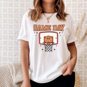 Retro Basketball Game Day Womens Mama Shirt