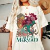 Retro Little Mermaid Black Girl Magic Disneyland Shirt
