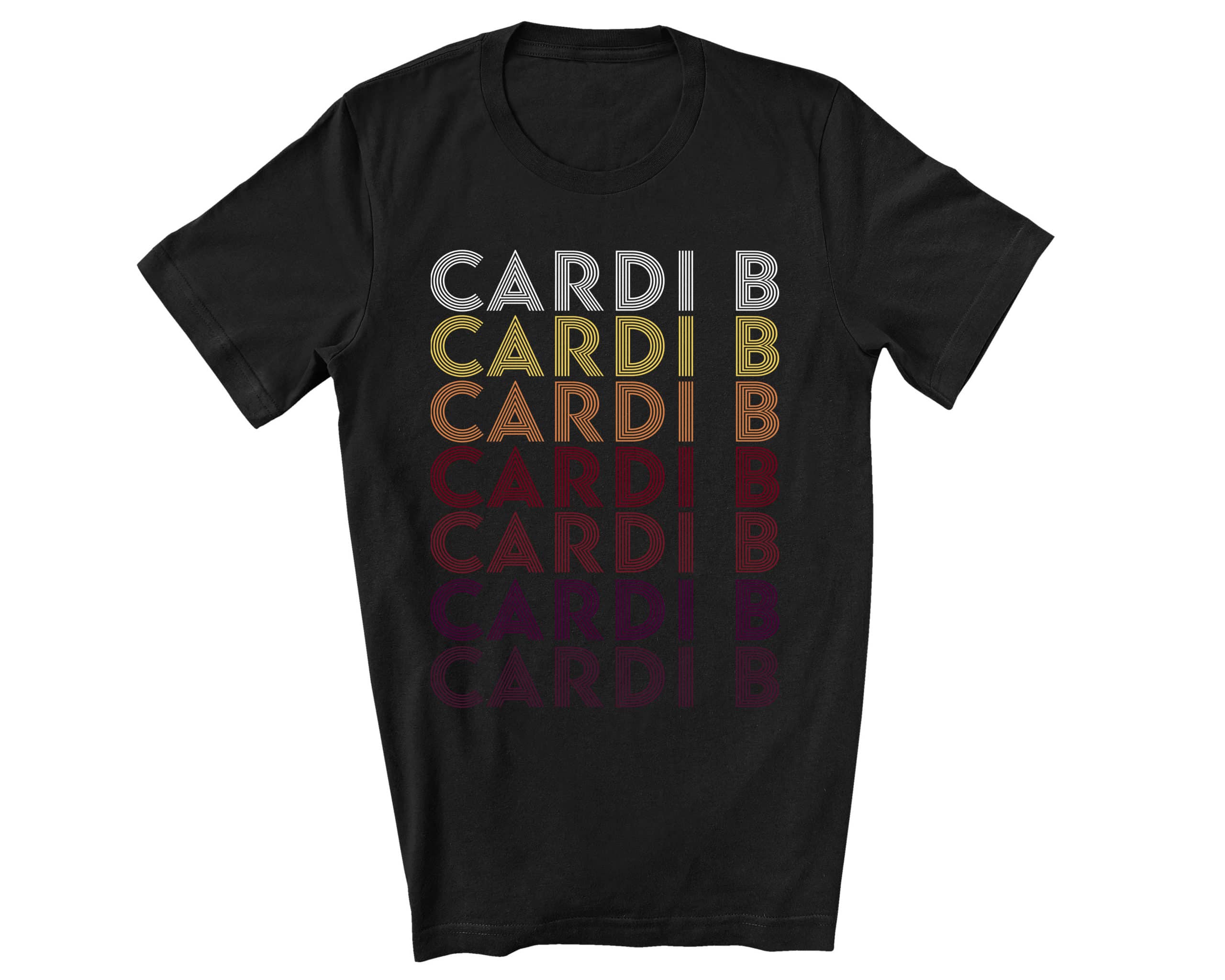 Retro Pattern Cardi B T-shirt Retro Pattern Cardi B T-shirt