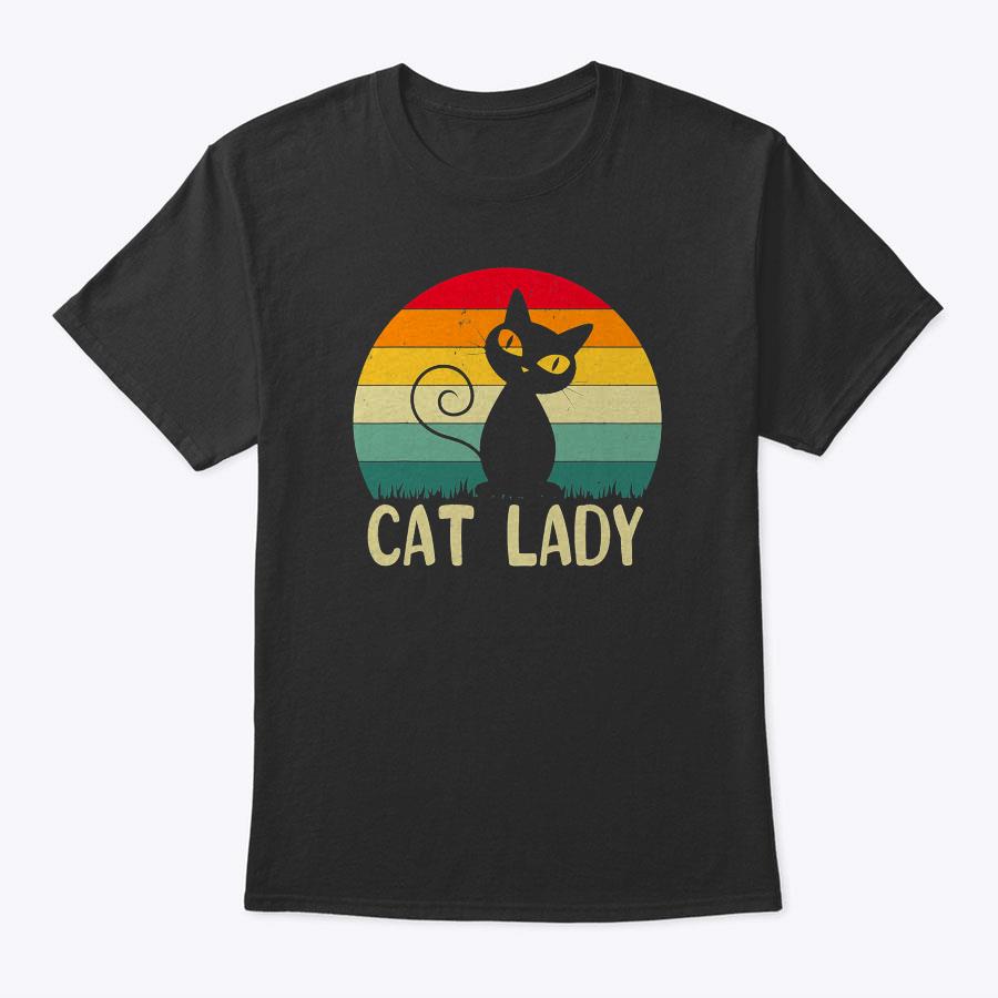 Retro Vintage Cat Lady Funny Cat Meow For Men Women Love Cat T-Shirt Retro Vintage Cat Lady Funny Cat Meow For Men Women Love Cat T-Shirt