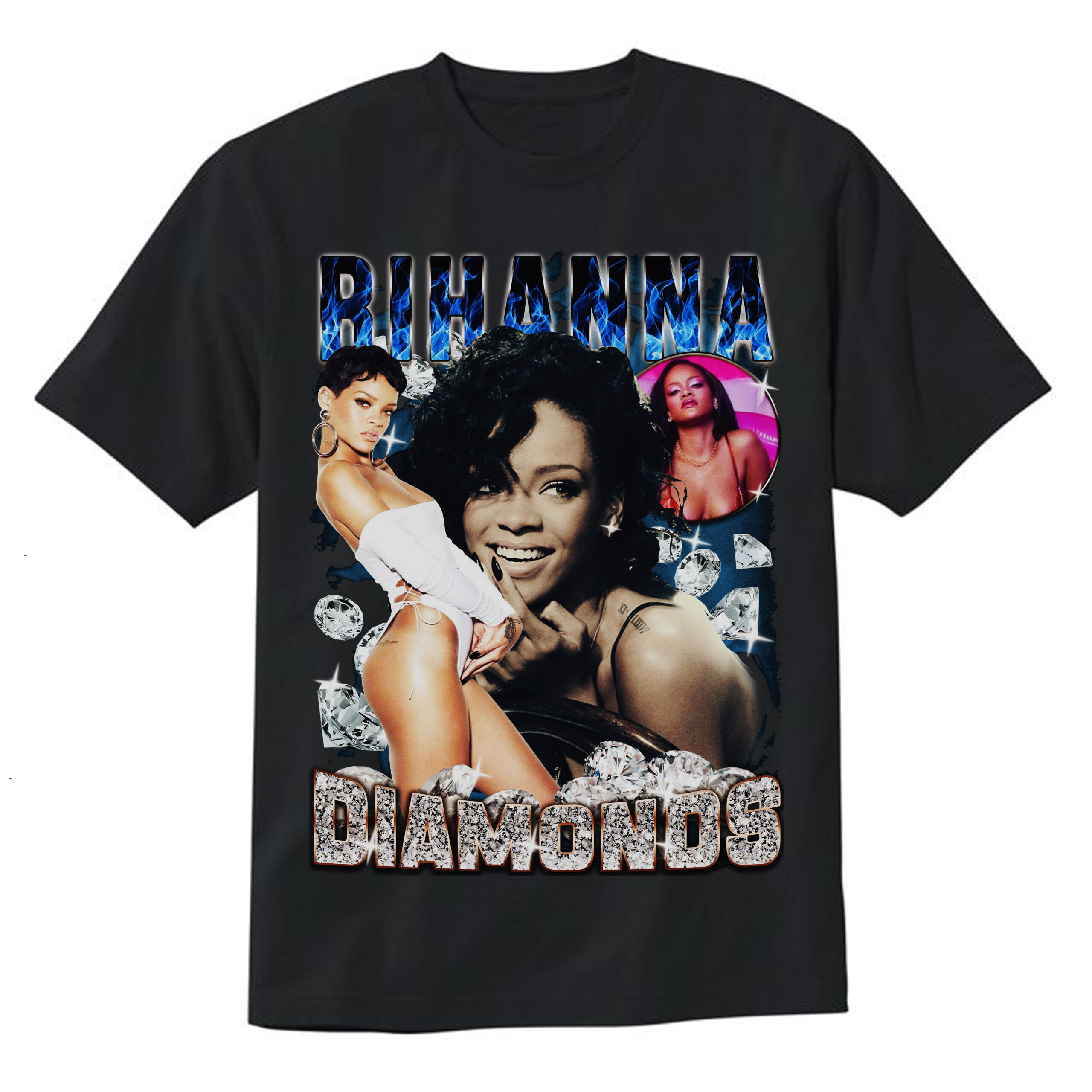 Rihanna Diamonds Vintage Style T-Shirts Rihanna Diamonds Vintage Style T-Shirts