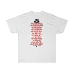 Robbie Williams 2017 The Heavy Entertainment Show Tour 06132017 Ricoh Stadium Coventry Shirt 3