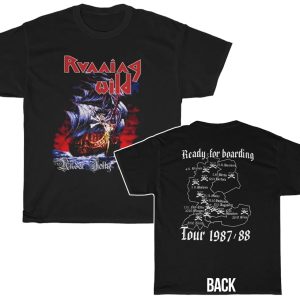 Running Wild Under Jolly Roger 1987 – 88 Tour Shirt