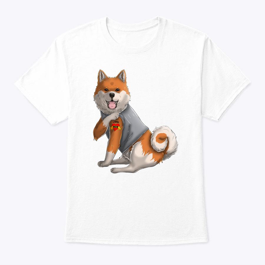 Shiba Inu I Love Mom Tattoo Dog Shirt Funny Mother's Day T-Shirt Shiba Inu I Love Mom Tattoo Dog Shirt Funny Mother's Day T-Shirt