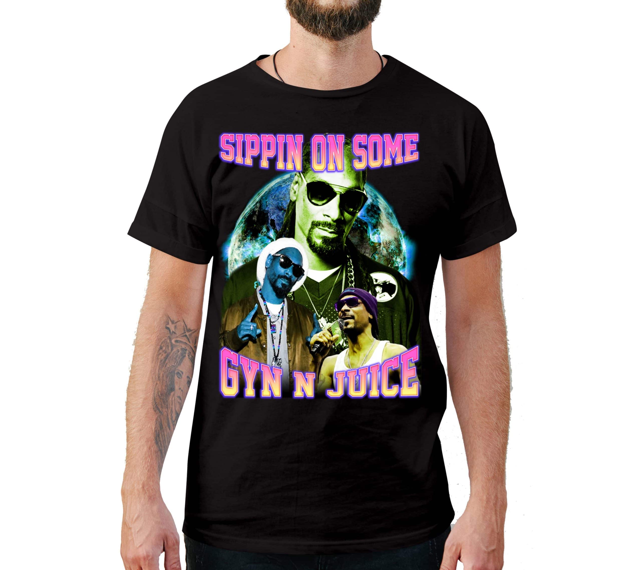 Sippin On Some Gin N Juice Vintage Style T-Shirt Sippin On Some Gin N Juice Vintage Style T-Shirt