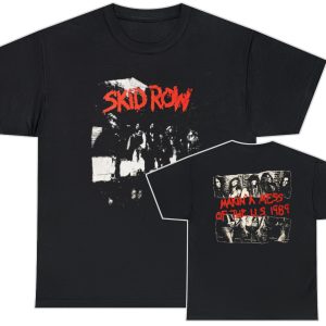 Skid Row 1989 Makin A Mess of the US Alternate Front Tour Shirt