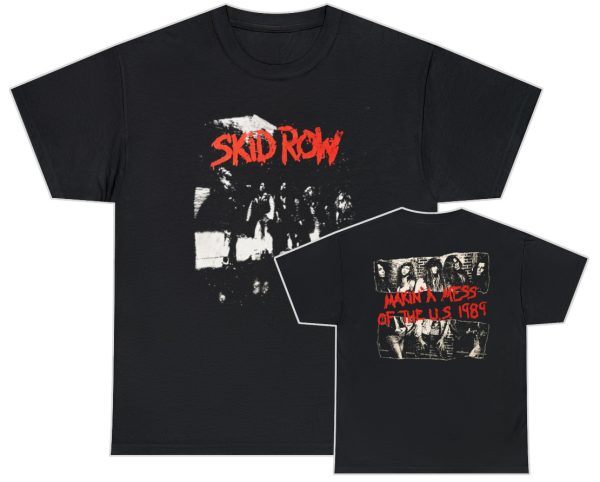 Skid Row 1989 Makin A Mess of the US Alternate Front Tour Shirt