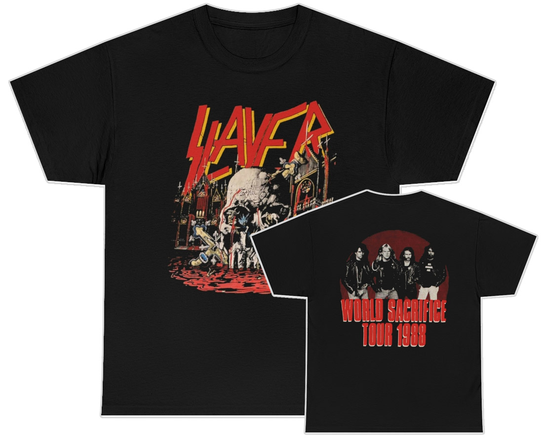 Slayer 1988 World Sacrifice Tour Shirt Slayer 1988 World Sacrifice Tour Shirt