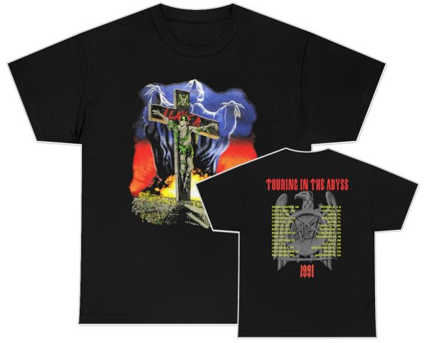Slayer 1991 Touring In The Abyss Tour Shirt