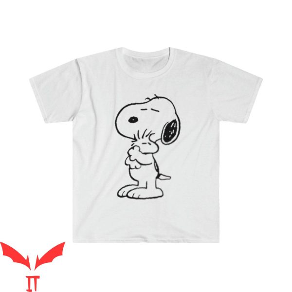 Snoopy Red Cross T-Shirt Character Peanuts Dog Animated Tee
