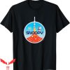 Snoopy Red Cross T-Shirt Peanuts Rocket Launch Beagle Space