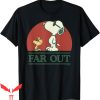 Snoopy Red Cross T-Shirt Peanuts Woodstock Far Out Tee