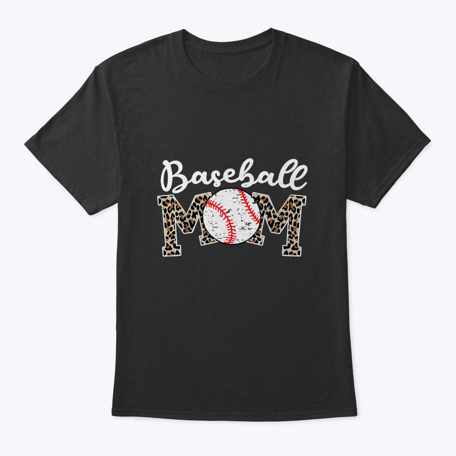 Softball Baseball Mom Leopard Tee Mother's Day T-Shirt Softball Baseball Mom Leopard Tee Mother's Day T-Shirt