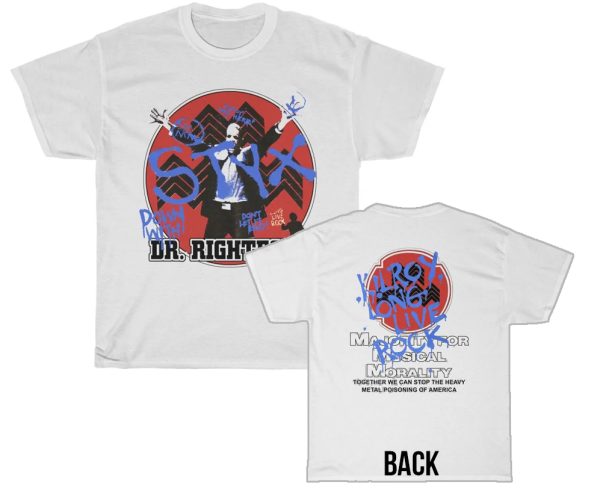 Styx 1983 Down With Dr. Righteous Shirt