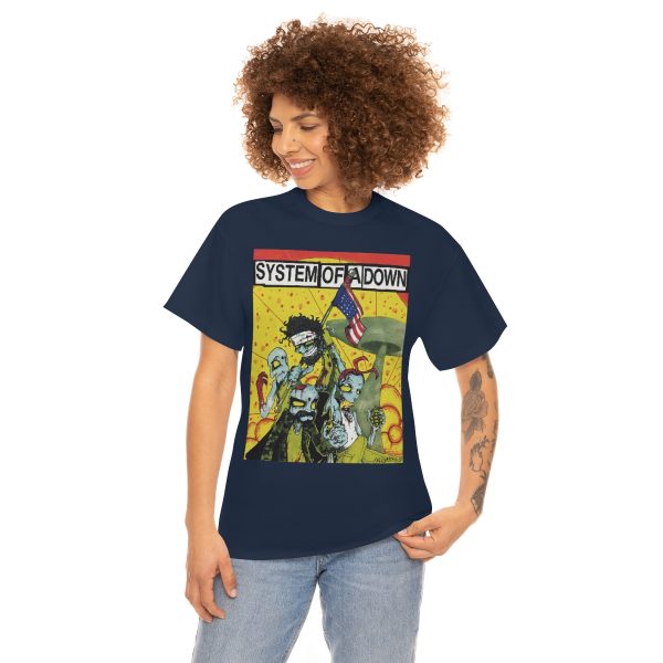 System of a Down Artwork With American Flag Shirt