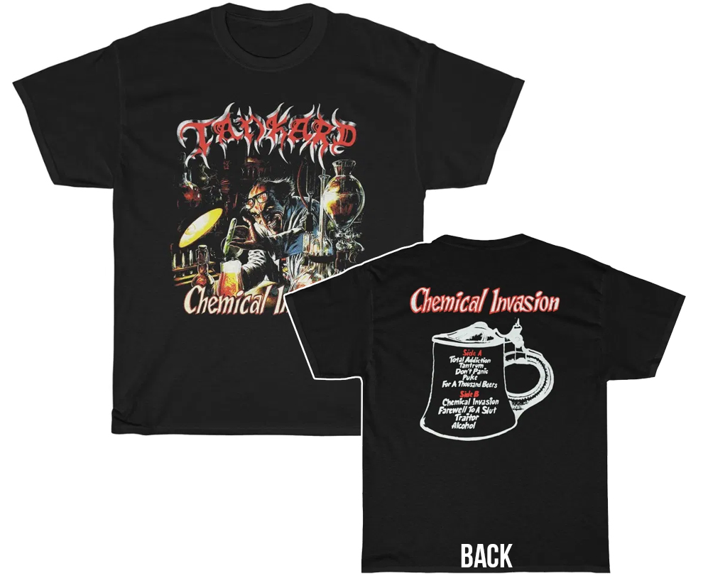 Tankard Chemical Invasion Album Cover Shirt Tankard Chemical Invasion Album Cover Shirt