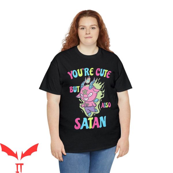 Target Satan T-Shirt Also Satan Retro Cartoon Lucifer Tee