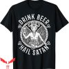 Target Satan T-Shirt Drink Beer Hail Satan Satanic Baphomet