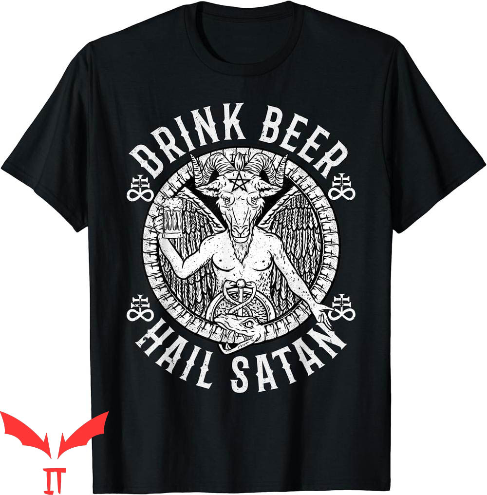 Target Satan T-Shirt Drink Beer Hail Satan Satanic Baphomet Target Satan T-Shirt Drink Beer Hail Satan Satanic Baphomet