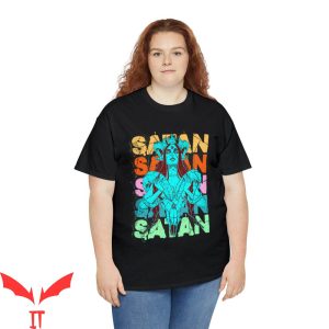 Target Satan T-Shirt Hail Satan Satanic Pentagram Tee