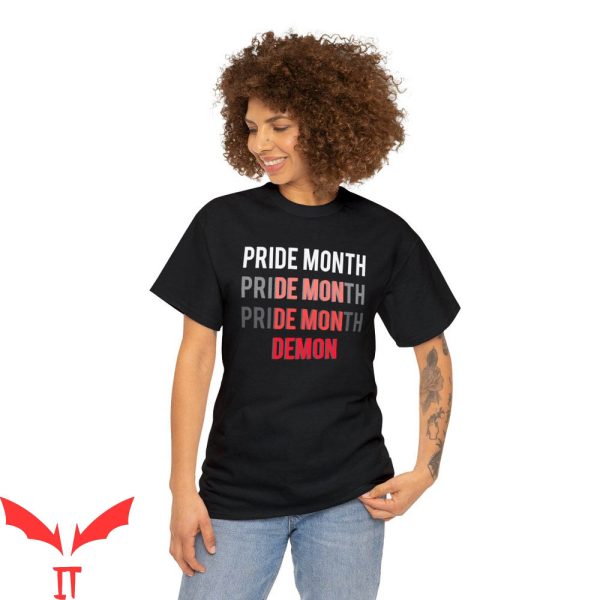 Target Satan T-Shirt Pride Month Demon Cute Trans Flag