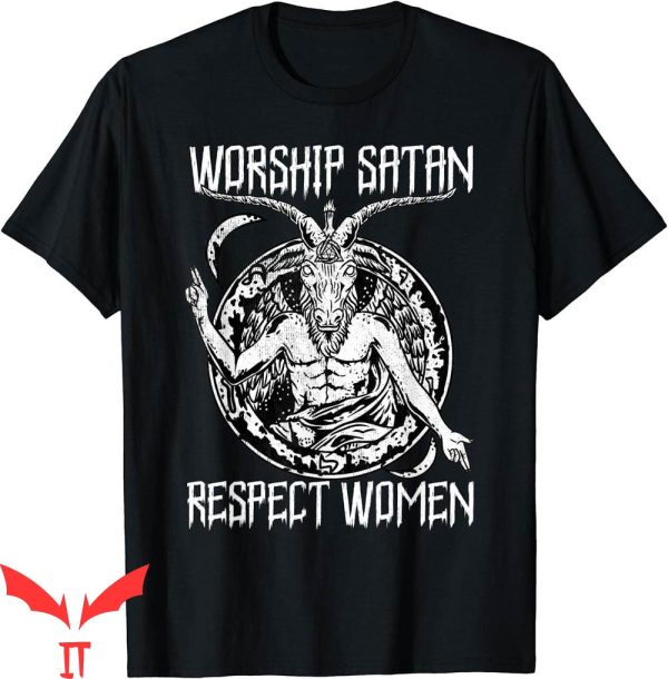 Target Satan T-Shirt Respect Women Satanic Goat Head