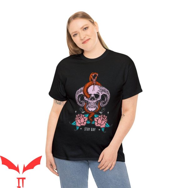 Target Satan T-Shirt Stay Gay LGBTQ Satanist Label Tee