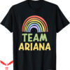 Team Ariana T-Shirt Happy Colorful Rainbow Green Yellow