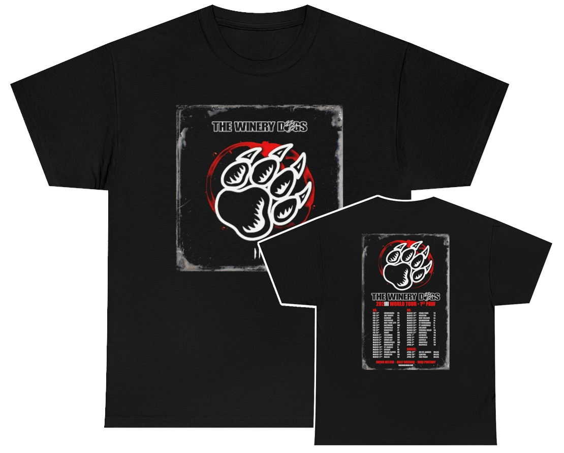 The Winery Dogs 2023 1st Paw Tour Shirt The Winery Dogs 2023 1st Paw Tour Shirt