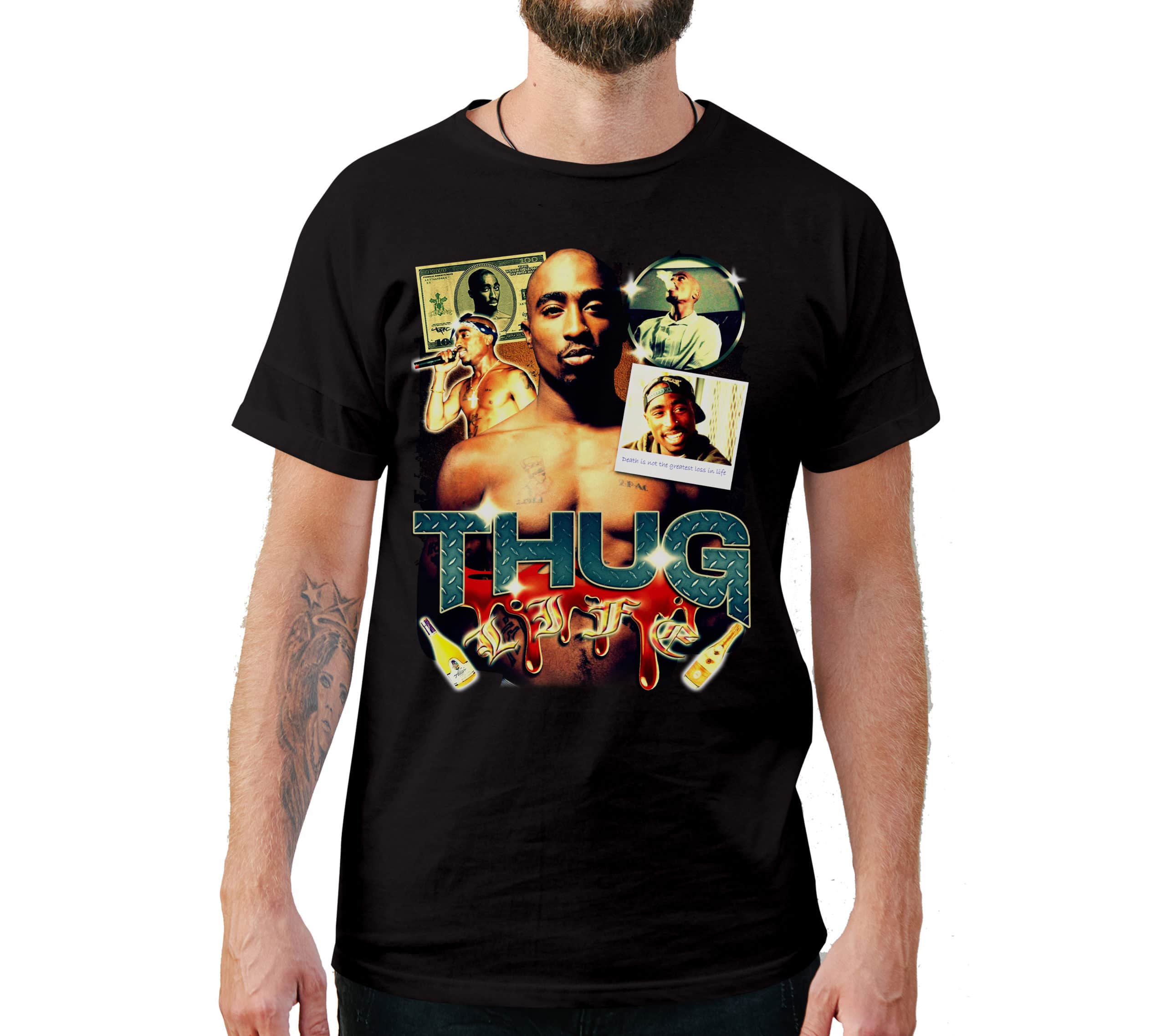Thug Life 2Pac Vintage Style T-Shirt Thug Life 2Pac Vintage Style T-Shirt